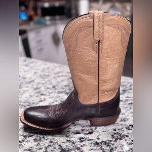 Lucchese Two-Tone Brown and Tan Western Boots